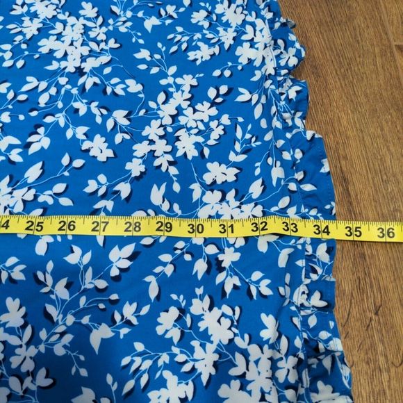 NWT Draper James Womens Ditsy Floral Sleep Dress Size L/XL Blue Sleeveless - Picture 10 of 10